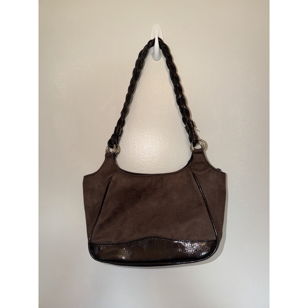 Vintage Women's Shoulder Bag Braided Handle 90s Y2K BRATZ small Mobwife Leather